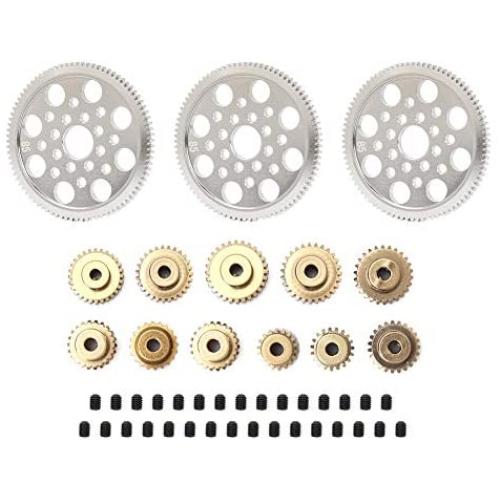 Drfeify RC Differential Main Gear, Metal Motor Main Gear Motor Gears Accessories Parts Compatible with Sakura S/Sakura XIS/Sakura CS D3/Sakura XI R31 G31 MST
