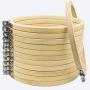 Similane 12 Pieces 6 Inch Embroidery Hoops Bamboo Circle Cross Stitch Hoop Ring for Embroidery and Cross Stitch
