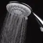 Hotel Spa High-Pressure 7-Setting Handheld Shower Head with 4-inch Face, Patented Water-Saving ON/OFF Pause Switch, Angle-Adjustable, Easy Tool-Free Installation – Chrome Finish