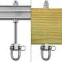 SELEWARE Set of 2 Heavy Duty Swing Hanger 1800LB Capacity, 8.85'' x 3.1/10'', Stainless Steel Swing Hooks for Wood and Steel Beam Yoga Hammock Chair Punching Bag Porch Swing Sets SELEWARE Set of 2 Heavy Duty Swing Hanger 1800LB Capacity, 8.85'' x 3.1/10'', Stainless Steel Swing Hooks for Wood and Steel Beam Yoga Hammock Chair Punching Bag Porch Swing Sets