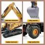 CUTE STONE Alloy Construction Vehicles Truck Toy Set, Kids Engineering Truck Playset, Crane, Excavator, Cement, Fuel Truck, Wheel Loader with 3 Interchangeable Parts,Gift for Toddlers Boys Children CUTE STONE Alloy Construction Vehicles Truck Toy Set, Kids Engineering Truck Playset, Crane, Excavator, Cement, Fuel Truck, Wheel Loader with 3 Interchangeable Parts,Gift for Toddlers Boys Children