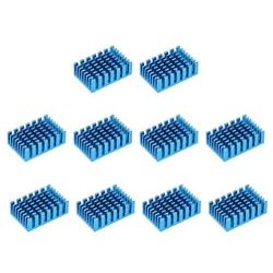 uxcell Electronic Radiators Heatsink for MOS GPU IC Chip Blue 30 x 20 x 10 mm 10pcs