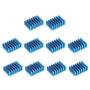 uxcell Electronic Radiators Heatsink for MOS GPU IC Chip Blue 30 x 20 x 10 mm 10pcs