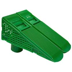 The Gutter Guard - Wedge Eliminates Downspout Pipe Clogs from Leaves and Debris - 2-Pack (2 Pack, Green)