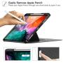 Ztotop Case for New iPad Pro 12.9 Inch 4th Generation 2020,[6 Magnetic Stand Angles] Highly Protective Shockproof Cover with Pencil Holder,Support 2nd Gen Pencil Charging Auto Wake/Sleep, Black
