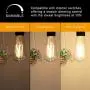 Dimmable Ascher Vintage LED Edison Bulbs, 6W, Equivalent 60W, 700lm, Warm White 2700K, ST58 Antique LED Filament Bulbs, E26 Medium Base, Clear Glass, Pack of 6
