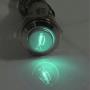 Etopars 12V 5A Car Motor Green LED Light Momentary Speaker Horn Bells Push Button Stainless Steel Metal Switch Toggle 19mm Socket Plug Wire