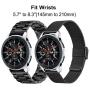 Band Sets for Samsung Galaxy Watch 46mm / Galaxy Watch 3 45mm / Gear S3, TRUMiRR 22mm Solid Stainless Steel Metal + Mesh Loop Strap Quick Release Watchband Replacement for TicWatch Pro 3, Fossil Mens Gen 4 Explorist