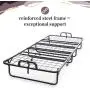 Milliard Diplomat Folding Bed – Twin Size - with Luxurious Memory Foam Mattress and a Super Strong Sturdy Frame – 75” x 38 Milliard Diplomat Folding Bed – Twin Size - with Luxurious Memory Foam Mattress and a Super Strong Sturdy Frame – 75” x 38