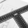 Mr. Pen - T Square, T Ruler, 18 inch Metal Ruler, T Square Ruler, Drafting Tools, Architect Ruler, Set Square, Drafting Ruler, Tsquare, Truler, Architectural Triangle,Tee Ruler, L Square, Scale Ruler