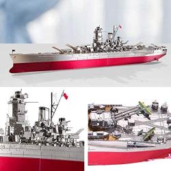 Piececool 3D Metal Model Kits-Yamato Battleship DIY 3D Metal Puzzle for Adults, Great Gifts Idea