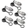 DIYhz GX12 5 Pins Panel Metal Mount Circular Metal Aviation Connector Adapter Male Female Plug Socket with Waterproof Cap (5 Pcs) DIYhz GX12 5 Pins Panel Metal Mount Circular Metal Aviation Connector Adapter Male Female Plug Socket with Waterproof Cap (5 Pcs)