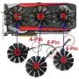 inRobert 87mm T129215SU Graphics Card Cooling Fan for ASUS Strix GTX980Ti/R9390/RX480/RX580 Video Card Cooler (Fan-C)