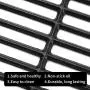N / A [3 Units] 16 15/16'' Cast Iron Grill Grate Cooking Replacement for Charbroil Advantage 463343015, 463344015, 463344116,Kenmore Gas Grill G467-0002-W1