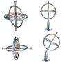 meekoo 2 Packs Metal Anti-Gravity Gyroscope Colorful Spinning Top Gyroscope Balance Toy Educational Gift