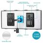 Neewer Dimmable LED Video Light 1320 LEDs 3200-5600K,CRI 2829Lux/m, CRI 96+ Metal Frame with Barndoor, DC Adapter/Battery Power for Studio Portrait Product Video Shooting (Battery Not Include)