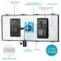 Neewer Dimmable LED Video Light 1320 LEDs 3200-5600K,CRI 2829Lux/m, CRI 96+ Metal Frame with Barndoor, DC Adapter/Battery Power for Studio Portrait Product Video Shooting (Battery Not Include)