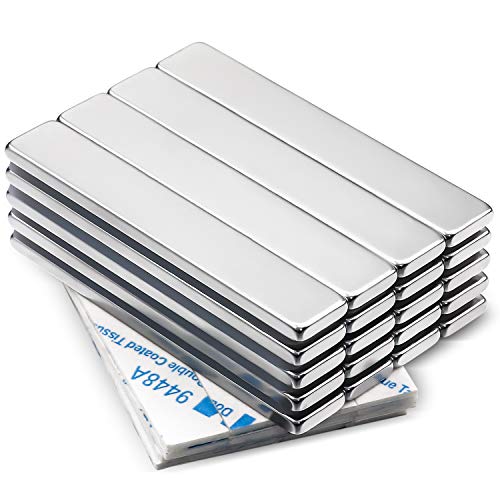 LOVIMAG 20PCS Powerful Neodymium Bar Magnets, Rare-Earth Metal Neodymium Magnet - 60 x 10 x 3 mm, Pack of 20
