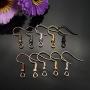 TOAOB 700pcs Earring Hooks Hypo allergenic French Ear Wires with Ball and Coil 10 Colors 18mm Nickel Free Metal Fish Hook Earrings Making Supplies Jewelry Findings