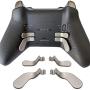 4 pcs Trigger Paddles and 2 Interchangeable D-Pads Metal Stainless Steel Replacement Parts for Elite Series 2 and Xbox one Elite Controllers(Sliver)