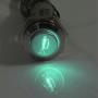 ESUPPORT 12V Car Vehicle Green LED Light Momentary Speaker Horn Push Button Metal Switch 16mm