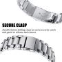 VIGOSS Metal Strap Compatible with Fitbit Versa Bands/Lite Edition Band Silver Solid Stainless Steel Versa Bracelet Rreplacement for Fitbit Versa/Lite Edition Smartwatch Men Women