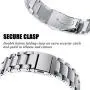 VIGOSS Metal Strap Compatible with Fitbit Versa Bands/Lite Edition Band Silver Solid Stainless Steel Versa Bracelet Rreplacement for Fitbit Versa/Lite Edition Smartwatch Men Women