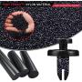 KCRTEK 255pcs Bumper Retainer Clips,Fasteners Push Retainer Kit Door Trim Panel Fender Clips Auto Push Pin Rivets Set Car Plastic Rivets with 12 Sizes for Toyota,GM,Ford,Honda,Acura,Chrysler