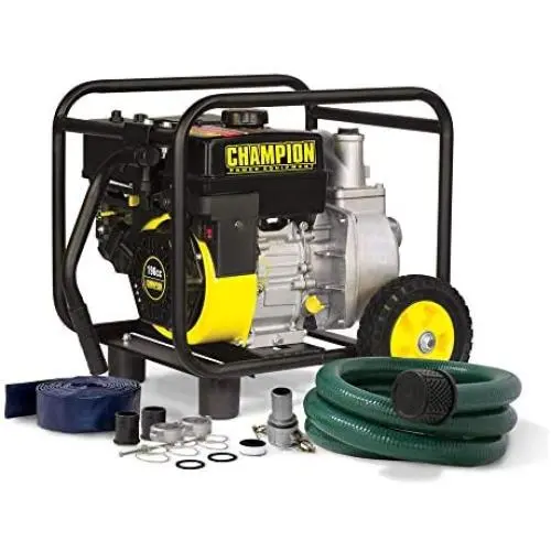 Champion 66520 2-Inch Gas-Powered Semi-Trash Water Transfer Pump with Hose and Wheel Kit Champion 66520 2-Inch Gas-Powered Semi-Trash Water Transfer Pump with Hose and Wheel Kit