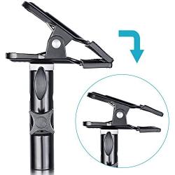 Neewer 2 PCS Photo Studio Heavy Duty Metal Clamp Holder with 5/8'' Light Stand Attachment for Reflector