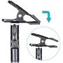 Neewer 2 PCS Photo Studio Heavy Duty Metal Clamp Holder with 5/8'' Light Stand Attachment for Reflector