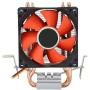 Mini CPU Cooler 2 Heat Pipes High Air Low Noise Fan CPU Fan PC Heat Sink Cooling Fan Computer Cooling Set Compact Processor Fan Computer Heat Sink for 775/1155