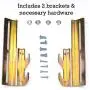 Ronin Factory Hook On Bed Frame Brackets Adapter for Headboard Extra Heavy Duty, Set of 2 Brackets with Hardware, 711 Bracket, Bolt-On to Hook-On Conversion