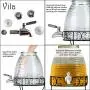 Vila Beverage Dispenser Replacement Spigot, Stainless Steel No-Rust Spout, Installation under 10-Minutes, Excellent Continuous Flow, Sturdy, Stylish Alternative for Flimsy Plastic Taps