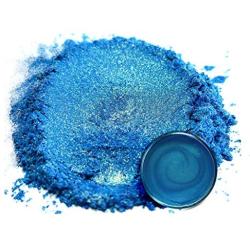 Mica Powder Pigment “Rainbow Blue” (50g) Multipurpose DIY Arts and Crafts Additive | Woodworking, Epoxy, Resin, Natural Bath Bombs, Paint, Soap, Nail Polish, Lip Balm (Rainbow Blue, 50G)