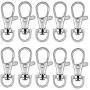 Bonayuanda Pack of 30 Metal Swivel Clasps Lanyard Snap Hook Lobster Claw Clasp Jewelry Findings