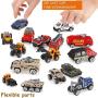 Liberty Imports 16 PCS Mini Diecast Metal Assortment Pocket Vehicles Toy Car Gift Pack Play Set for Kids