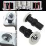 SelfTek 4Pack Toilet Seat Hinges Screws Toilet Seat Fixings Fix Expanding Rubber Top Nuts Screws Mount Seat Hardware Toilet Seat Replacement Parts Kit