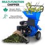 Landworks Wood Chipper Shredder Mulcher Super Heavy Duty 7HP 212cc 3 in 1 Multi-Function 3'' Inch Max Capacity