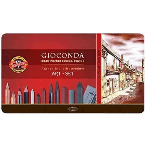 Artist Drawing Set 38 Piece Art Set in Metal Box Gift Set Koh-I-Noor 8891 Gioconda Artist Drawing Set 38 Piece Art Set in Metal Box Gift Set Koh-I-Noor 8891 Gioconda