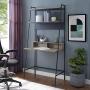 Walker Edison Furniture Company Freya Urban Industrial Ladder Desk with Metal Magnet Board, 36'' L x 20'' W x 72'' H, Grey Wash