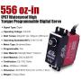 AGFRC 40KG Waterproof Steering-Digital-Servo High-Torque - Programmable Metal Gear Brushless Servo for 1/10 RC Model, Control Angle 180° (A73BHLW&AGF-SPV2)