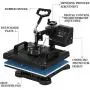 VEVOR Heat Press 12X15 Inch Heat Press Machine 8 in 1 Digital Multifunctional Sublimation Swing Away Heat Press 360 Degree Rotation Heat Press Machine for T Shirts Hat Mug Cap Plate