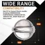Ultra Durable WB03T10284 Range Control Knob Stainless Steel Finish Replacement Part by Blue Stars - Exact Fit for GE Range/Stove/Oven - Replaces 1373043 AP4346312 PS2321076 - Pack of 5