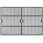 Music City Metals 66162 Gloss Cast Iron Cooking Grid Replacement for Select Grill Chef and Grill Master Gas Grill Models, Set of 2