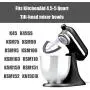 Flex Edge Beater For Kitchenaid,Kitchen Aid Mixer Accessory,Kitchen Aid Attachments For Mixer,Fits Tilt-Head Stand Mixer Bowls For 4.5-5 Quart Bowls,Beater With Silicone Edges,White Flex Edge Beater For Kitchenaid,Kitchen Aid Mixer Accessory,Kitchen Aid Attachments For Mixer,Fits Tilt-Head Stand Mixer Bowls For 4.5-5 Quart Bowls,Beater With Silicone Edges,White