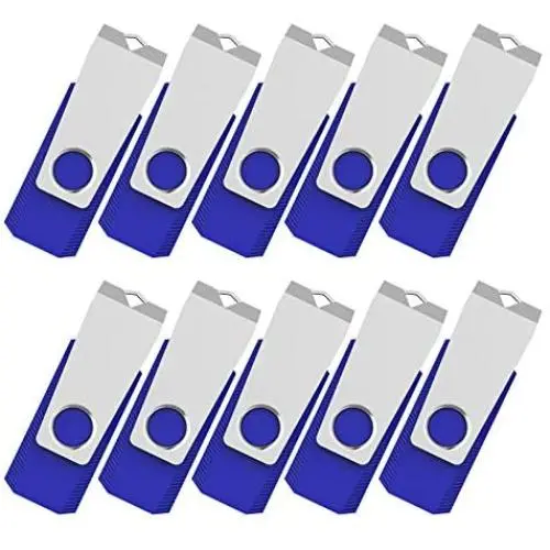 TOPESEL 10pcs 1GB USB 2.0 Flash Drives Memory Stick Fold Storage Thumb Drive Pen, Blue TOPESEL 10pcs 1GB USB 2.0 Flash Drives Memory Stick Fold Storage Thumb Drive Pen, Blue