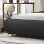 Amolife Upholstered Queen Bed Frame/Deluxe Solid Modern Platform Bed/Mattress Foundation/Faux Leather Queen Size Bed Frame with Adjustable Headboard and Slat Support, Black Amolife Upholstered Queen Bed Frame/Deluxe Solid Modern Platform Bed/Mattress Foundation/Faux Leather Queen Size Bed Frame with Adjustable Headboard and Slat Support, Black