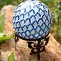 Topadorn Gazing Ball Stand Garden Hardware Metal Stand with Butterfly Adorned for 10-Inch or 12-Inch Gazing Globes