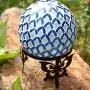 Topadorn Gazing Ball Stand Garden Hardware Metal Stand with Butterfly Adorned for 10-Inch or 12-Inch Gazing Globes